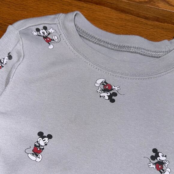 Disney x Janie and Jack Limited Ed Mickey Grey Long Sleeve Pajama Top Size 5 - Picture 11 of 12